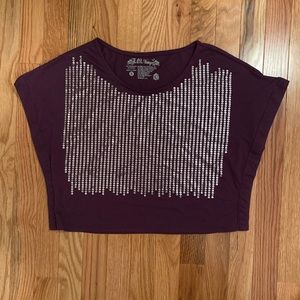 L.O.L VINTAGE PURPLE SEQUIN TOP